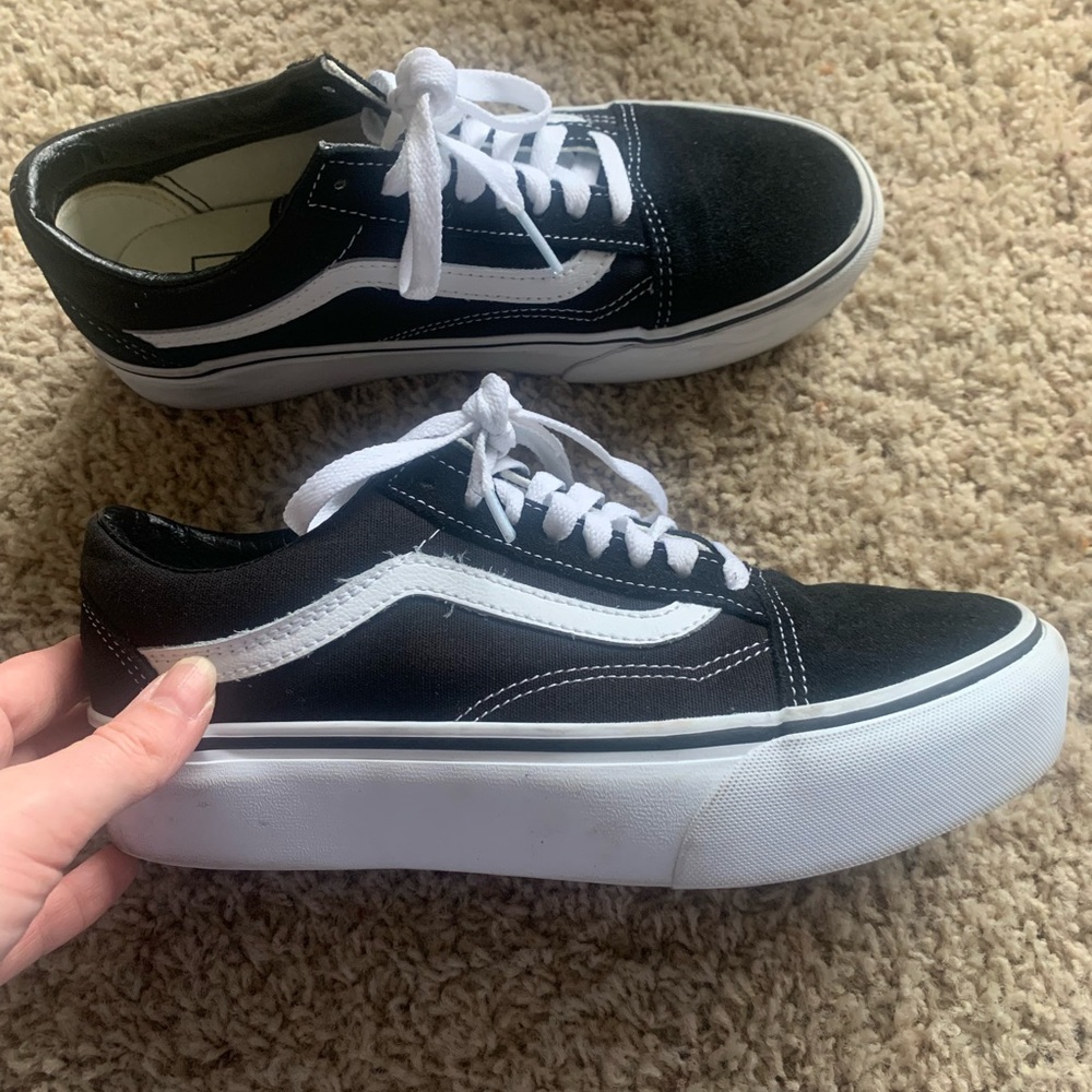 Vans Old School Platforms women’s size 8; worn less than 5 times